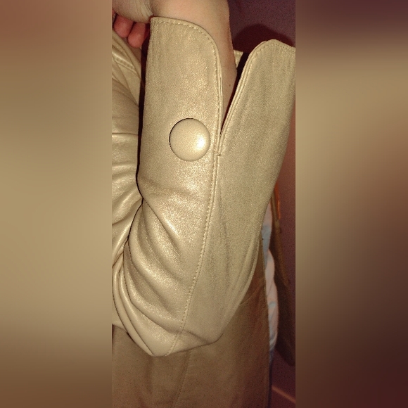 Gold Leather Jacket - Picture 3 of 5